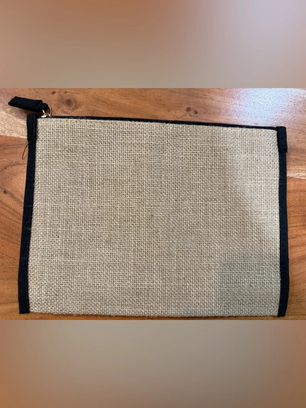 Kérastase Natural Jute Cosmetic Pouch with Black Trim